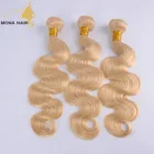 Hot recommend!!! Beautiful brazilian human hair extension blond