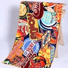 digital printed microfiber sand beach towel custom logo