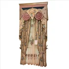 New style embroidery roman valance curtains for living room