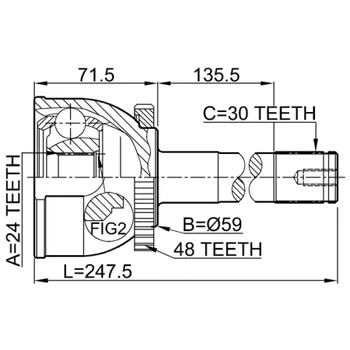 Online Automotive OLACV1451N C.V Joint