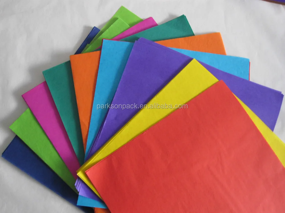 17gsm mg acid free color tissue paper for gift wrapping and hand