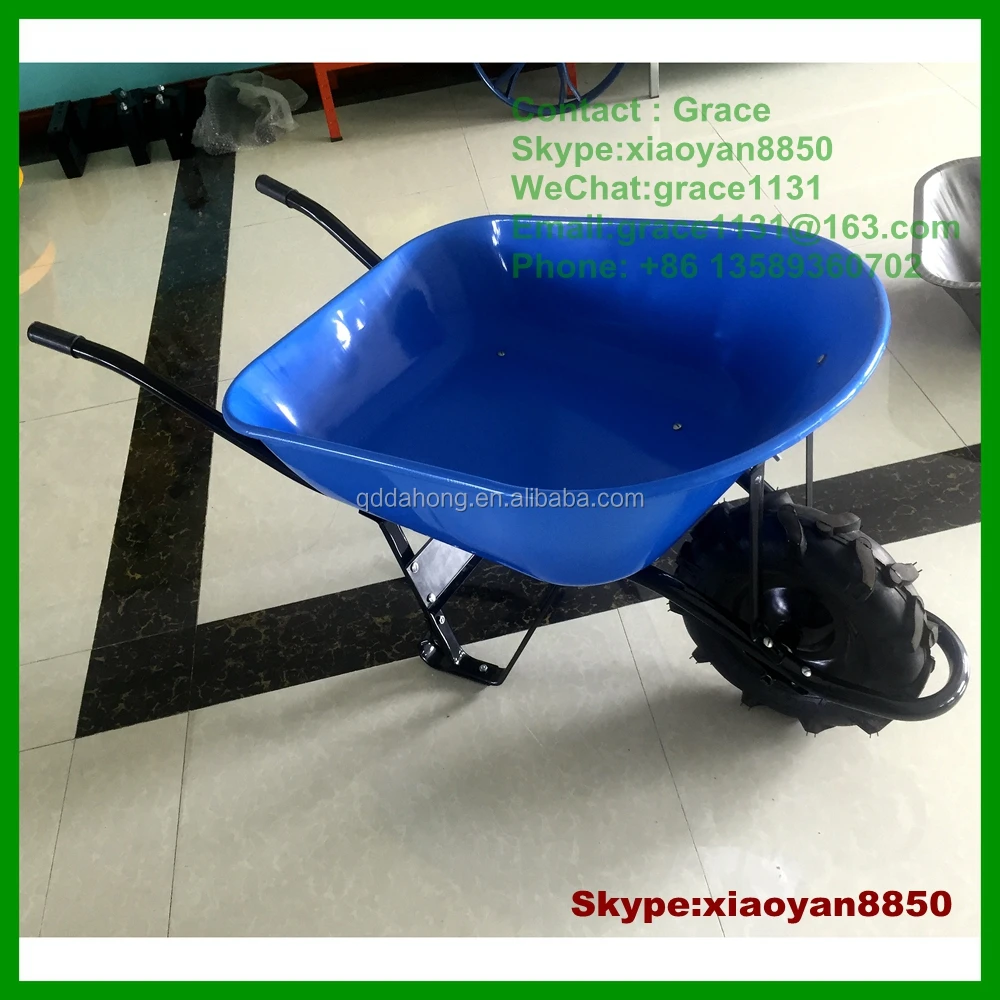single wheel trolley 100l iron bucket wheelbarrow for peru and