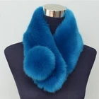 Wholesale Winter Fur Balls Pom Pom Fashion Artificial Fur Scarf