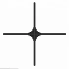ChariotTech 42cm 50cm 60cm 65cm 100cm 3D holographic LED fan, hologram display fan.