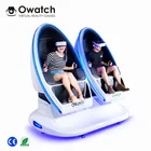 High quality 2 seats 9D egg vr cinema / roller coaster simulator for theme park on sale
