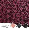 Multicolor knitted soft four way stretch damask silk burnout velvet fabric for garment