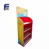 Eco Friendly POP Cardboard Product Display Stands 4 Tiers With False Base