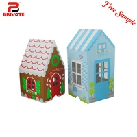 children holiday money house shaped toy gift cardboard box