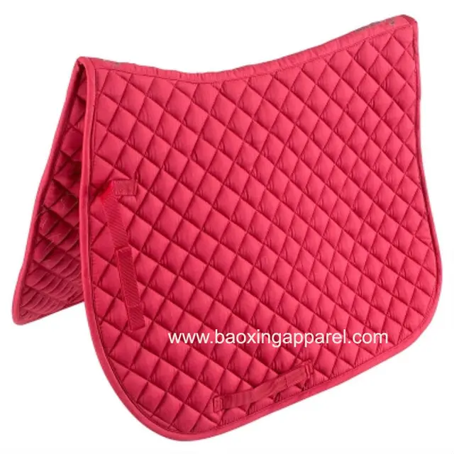 Diamond Quilted Cotton English Saddle Pad