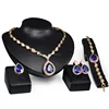 Fashion Top Jewelry Set Rose Gold Plated Austrian Crystal Earring/Necklace/Ring /bracelet Wholesale NSJS-00032