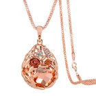 Wholesale fashion jewelry necklace wheat pendant Korean crystal sweater chain