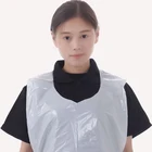 Disposable plastic beauty salon restaurant chef aprons HDPE/LDPE/CPE