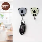 Ps HY-0662 2018 New Style Cartoon Koalas Animal Hook Plastic Adhesive Wall