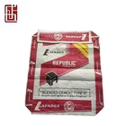 Laminated pp woven lafarge 40kg 50kg cement block bottom valve bag