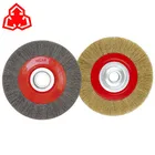 Flat-shaped wire wheel crimped wire brush crimped wire cup brush