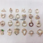 2019 Newest design luxury gold mix styles zircon nail art accessories