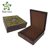 Ramadan festival gift box luxury wooden gift box for arabic sweets and chocolates package with engraved pattern
