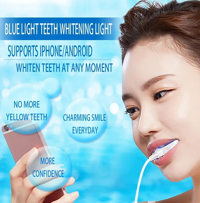 Dental Care Home Use Blue Teeth Whitening Light For Teeth Whitening Kit