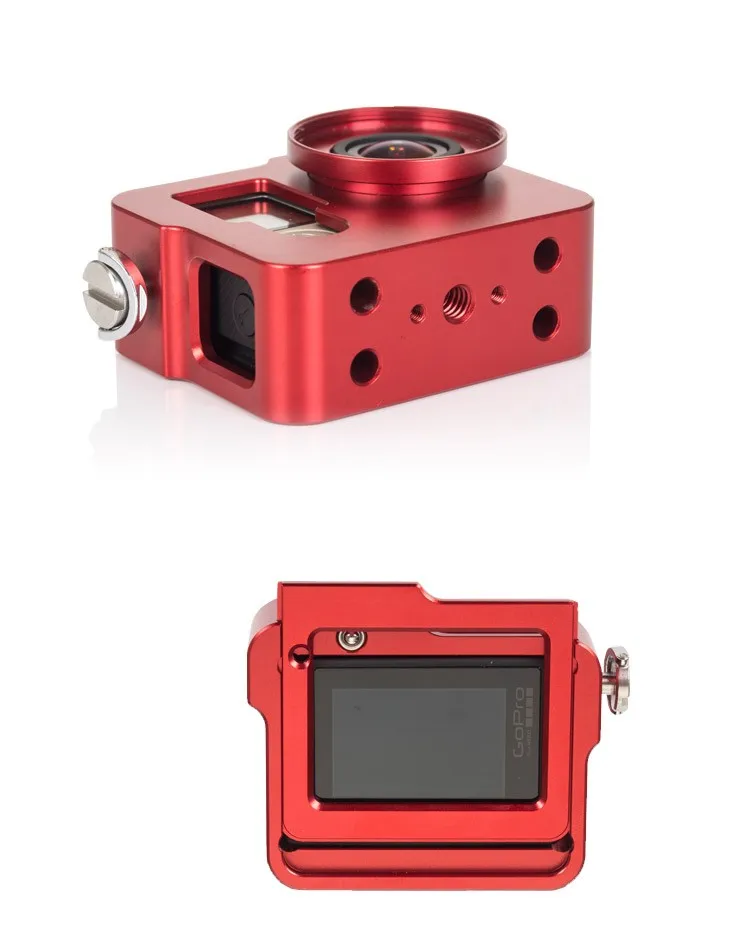 2016 Hot Product Go Pro Camera Accessories Aluminum Rear cover Protect shell For Gopro Hero 4