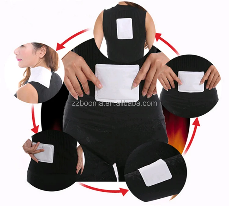 Disposable air activated deep heat patch women menstrual cramp relief warmer pad