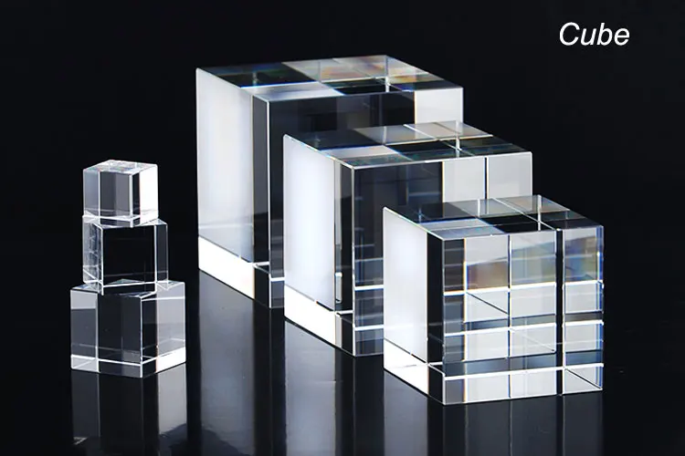 laser & engraved glass block paperweight gift blank crystal