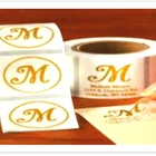 Self Adhesive Artpaper Square Label Stickers Custom Logo Package Waterproof Gold Foil Label Sticker