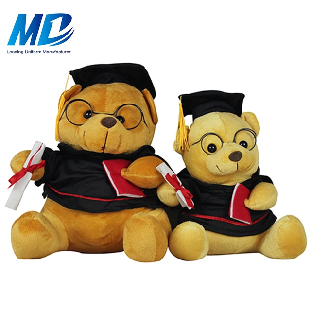 custom 18cm sitting high graduated plush teddy bears graduation