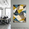3D-Printing Canvas Print Painting Abstract Landscape Gold foil Geometric Wall Art Picture For Home Decoration