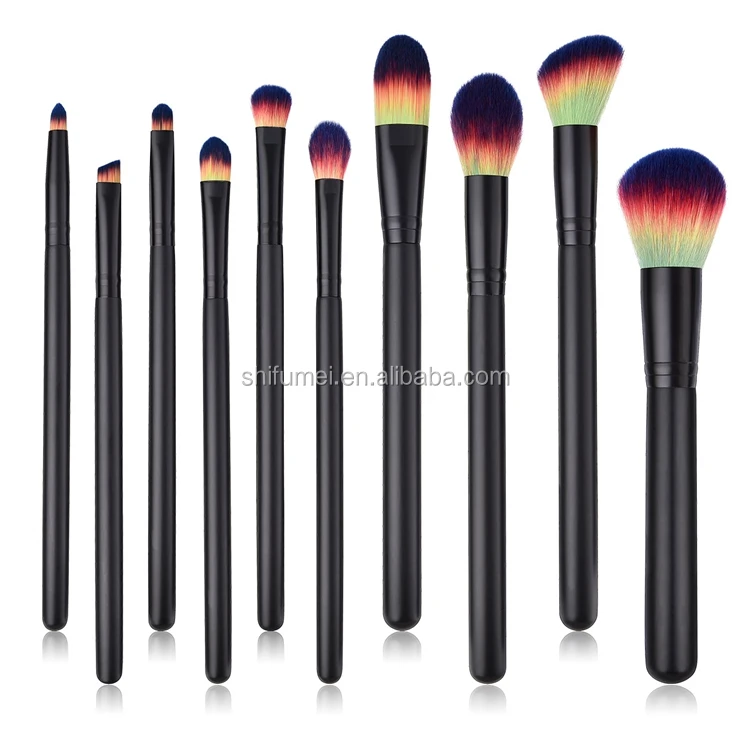 SFM Brand High Quality 10 Professional Makeup Brush Set Gradient Makeup Brush Makeup Brush Tools Wholesale