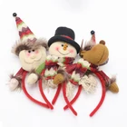 Kids Baby Girls Bow Red Hair Bands Accessories Soft Elastic Christmas Children Headband