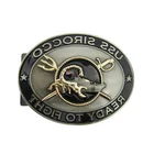 Factory direct sales stainless steel waist reversible belt buckle