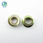 Carbon steel M24 zinc plated flange nut din 6923