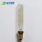 T20 40W Tube shape glass spiral edison incandescent light bulb