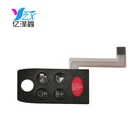 custom waterproof membrane switch membrane panel silicone keypad