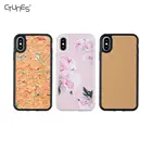 2019 New Trends Soft TPU Bumper Full Protection Wood Grain Design Cell Phone Case for iPhone X Xs