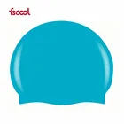Customized Printed Waterproof Nude Silicone Adult Funny Swimming Cap