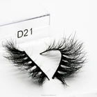 Factory vendor 3d mink eyelashes with custom packaging 1 pair handmade fake eye lashes extension