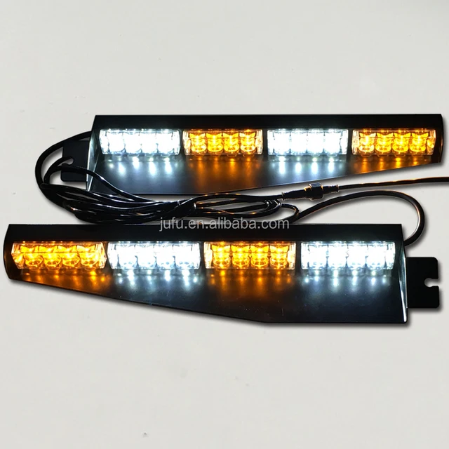 12v red blue white green amber led dash warning light visor