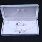 Jewelry Necklace Jewelries Set China Wholesale 3 Pieces 925 Sterling Silver Necklace Ring Earring Jewelry Set