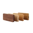 WOODEN POWER BANK logo engraving gift slim mobile charger wood