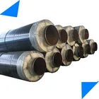 DN 900 mm superheated flexible compound rock wool material thermal insulated steam pipe