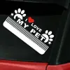 I LOVE MY PET Letters Style Film Car Stickers Vehicle Adhesive decorative Vinyl Decal Sticker