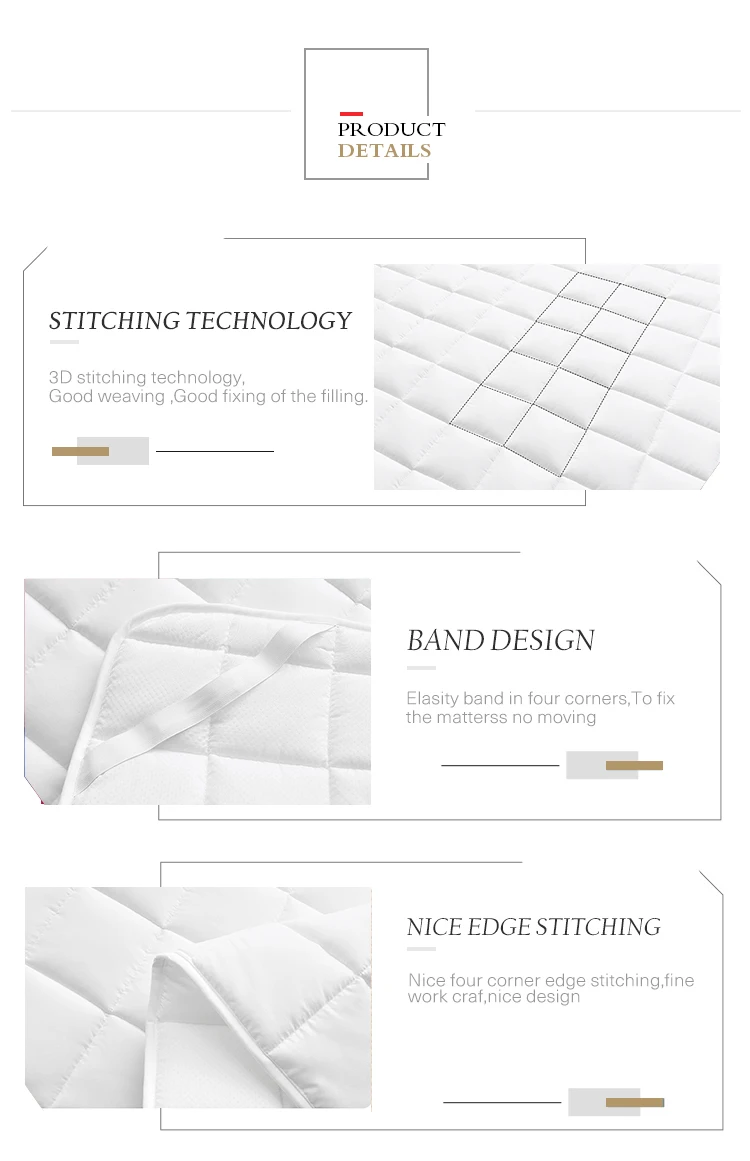 Anti allergy double size gel memory foam mattress topper - Jozy Mattress | Jozy.net