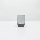 Eco-friendly hand-made Customized natural concrete stone gold candle holder