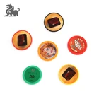Casino plastic poker chips set colored printed for custom