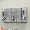 reclaimed wood metal rustic stylish wall hooks