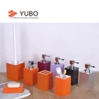 Counter top painted colorful resin bathroom accessories sets