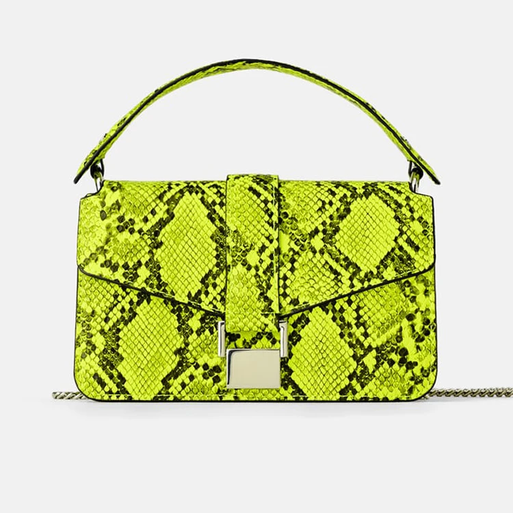 snake print purse