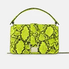 custom snake skin print leather ladies python snakeskin crossbody bag women handbags purse