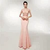 Baby Pink Heavy Beaded 2018 Real Photo Evening Dresses Backless Sexy Designer European Style Evening Gowns
